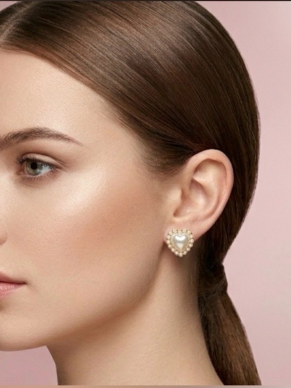 Pearl Heart Stud Earrings — So Cute & Feminine!
